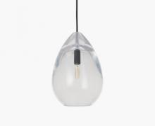 Visual Comfort & Co. Modern Collection SLPD279CB-L - Sean Lavin Alina 1-LT dimmable medium accent pendant with nightshade black finish and glass shade