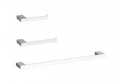 Elegant HWB-13S3RPCH - Sofia 3-Piece Bathroom Hardware Set in Chrome