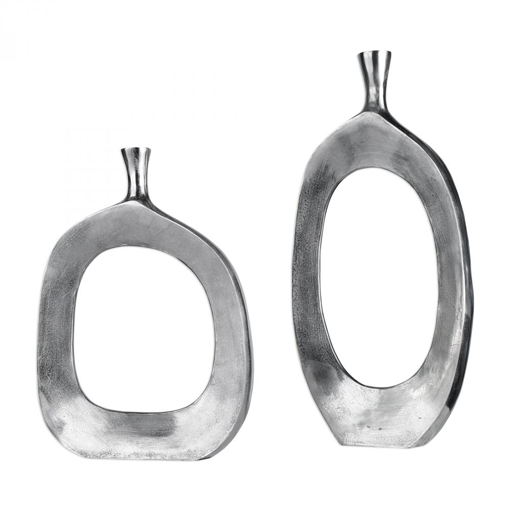 Uttermost Cierra Aluminum Vases Set/2