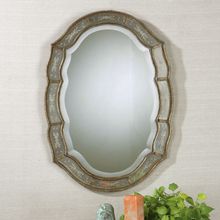 Uttermost 12530 B - Uttermost Fifi Etched Antique Gold Mirror