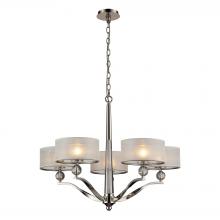 ELK Home 31293/5 - Corisande 5 Light Chandelier In Polished Nickel
