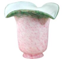 Meyda Lighting 5.5"W Fluted Pink And Green Shade 10734 